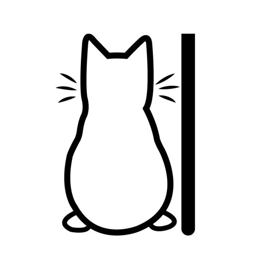 Farkát csóváló cica, hátsó szélvédő matrica