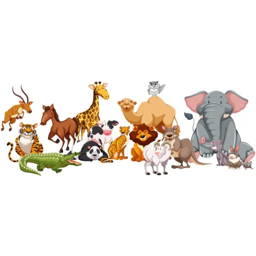 Állatgyűlés, gyerekszoba falmatrica