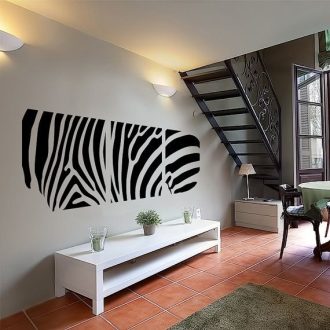 Zebra, 3 részes falimatrica