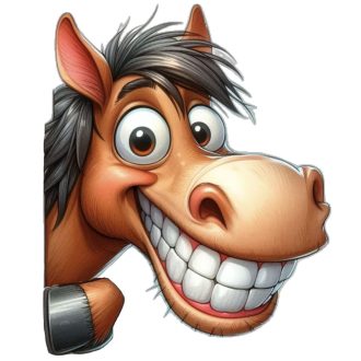 Bekukucskáló ló, sztatikus ablakmatrica