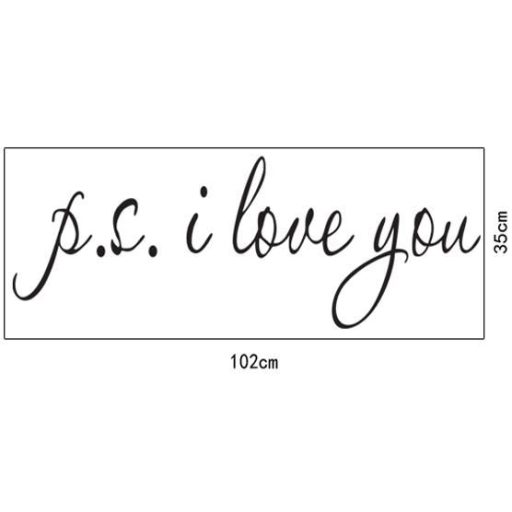 P.S. I love you, idézet falmatrica