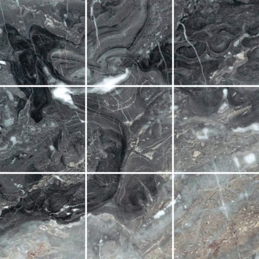 Sötétszürke márvány mintás, 9 db-os csempematrica csomag