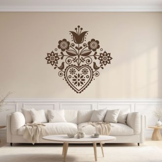 Népi motívumos falmatrica – Egy csipetnyi tradíció minden falra!