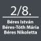 Emelet, házszám, nevek, postaláda matrica, színes