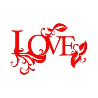 Love virággal, laptopmatrica