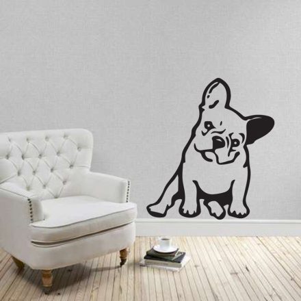 Francia bulldog, falmatrica a Dekormatricák falmatrica webáruházban