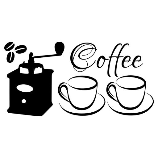 Retro kávé, falmatrica