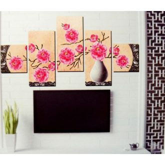 Bazsarózsa, 5 részes, 3D falmatricaszett