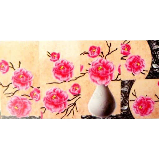 Bazsarózsa, 5 részes, 3D falmatricaszett