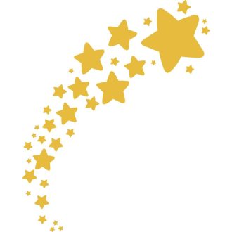 Csillagos ív, falmatrica csomag