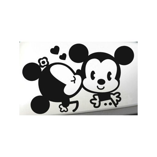 Szerelmes egérkék, autómatrica visszapillantóra