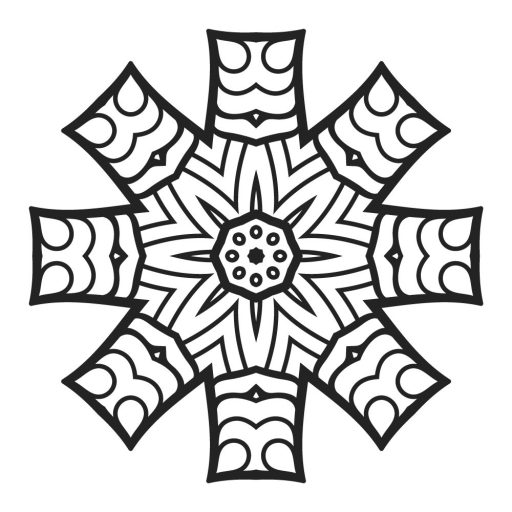 Lótuszlélek Mandala, falmatrica