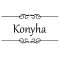 Konyha felirat ajtóra
