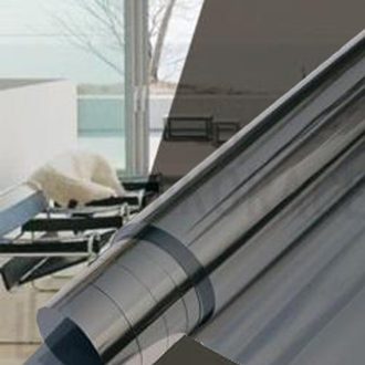 Sztatikus hővédő árnyékoló ablakfólia – sötét kivitel ragasztó nélkül