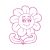 Mosolygós virág, autómatrica a Dekormatricák webáruház matricái közül