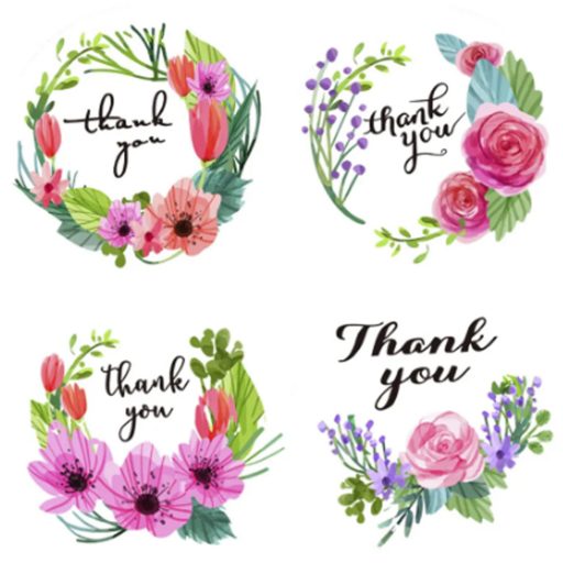 Thank you, 500 db-os virágos dekormatrica