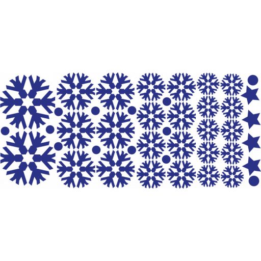 Hópelyhek5, karácsonyi matrica kirakatra