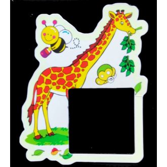 Zsiráf, csillámos villanykapcsoló matrica