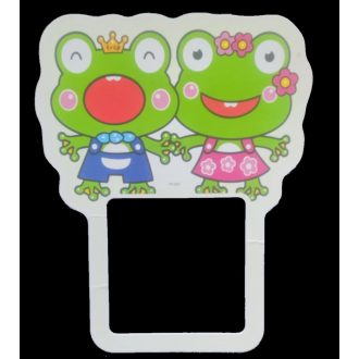 Békák, csillámos villanykapcsoló matrica