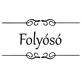 Folyósó felirat ajtóra