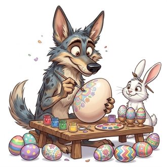 Húsvéti tojásfestés, ragasztómentes ablakmatrica