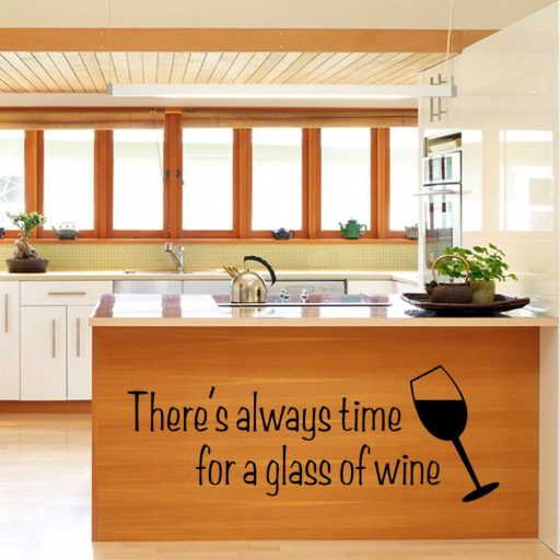 Mindig van idő egy pohár borra, falmatrica
