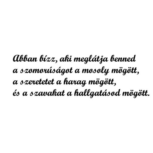 Abban bízz.., idézetes falmatrica