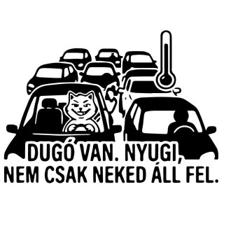 Nyugi dugó van, mókás autómatrica