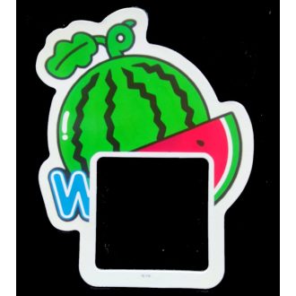 Görögdinnye, csillámos villanykapcsoló matrica