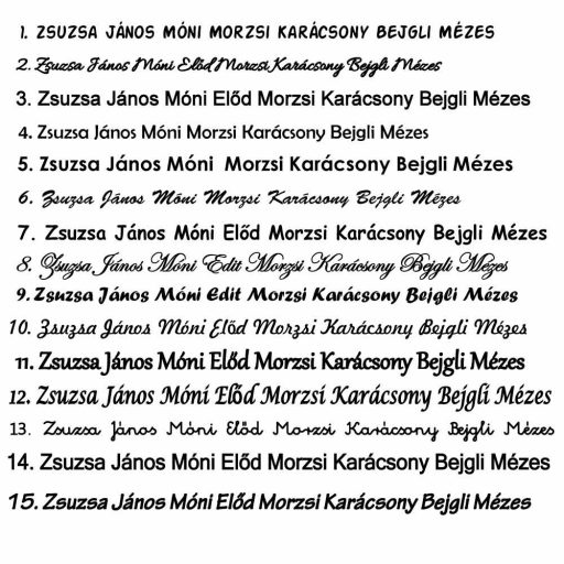 Szívecskés nevek keretben, postaláda matrica