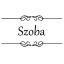 Szoba felirat ajtóra