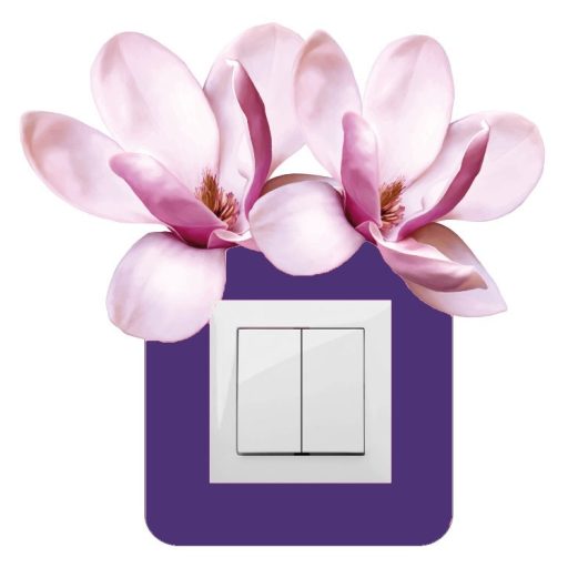 Magnólia,villanykapcsoló matrica