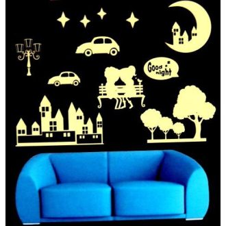 Randevú, éjjel világító falmatrica