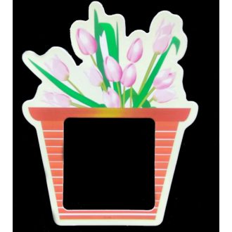 Tulipánok, csillámos villanykapcsoló matrica
