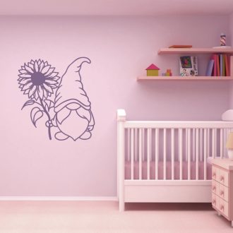 Manó napraforgóval, falmatrica gyerekeknek