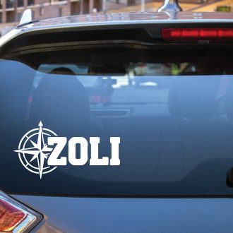 Zoli, kalandos névmatrica az autódra