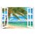 Nyár az óceán partján, ablakos falmatrica a Dekormatricák Webáruházban