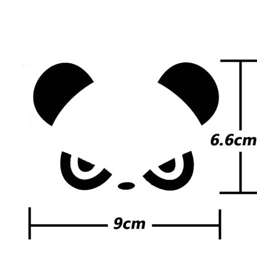 Panda, matrica visszapillantóra