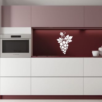 Szőlő, konyhai falmatrica