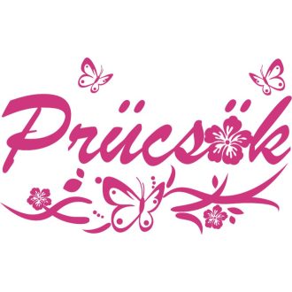 Prücsök, beceneves matrica egyedi tervezéssel