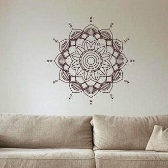 Fényközpont mandala, falmatrica