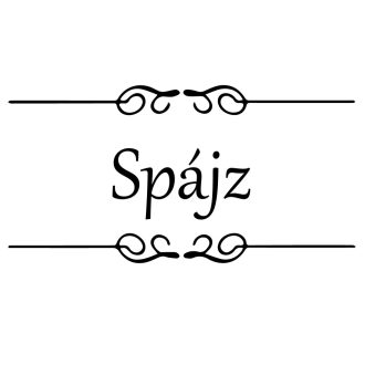 Spájz felirat ajtóra