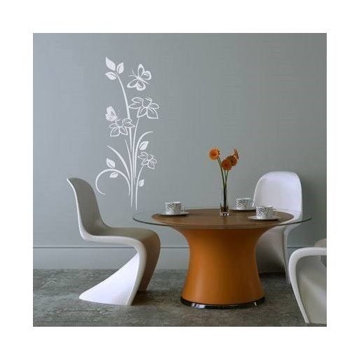 Nárciszok pillangókkal, falmatrica