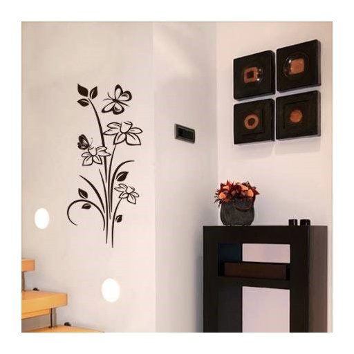 Nárciszok pillangókkal, falmatrica