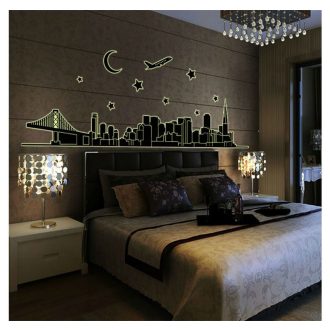 Város, éjjel világító falmatrica