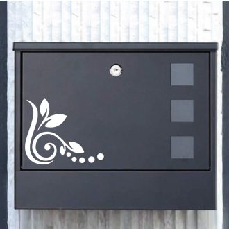 Nonfiguratív inda, postaláda matrica