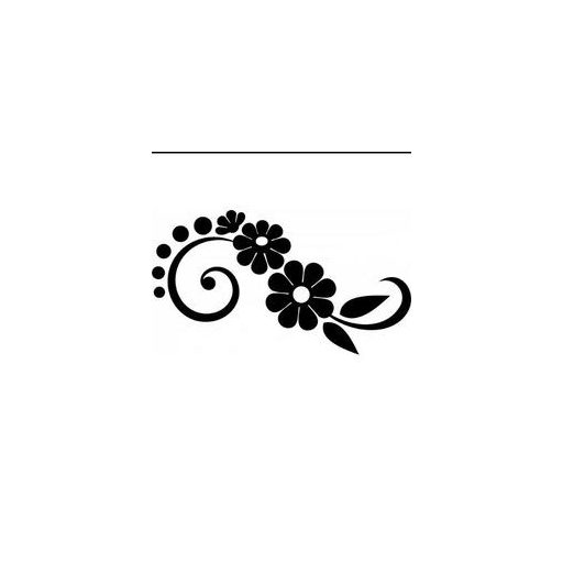 Nonfiguratív viráginda pöttyökkel autómatrica