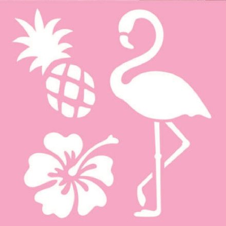 Flamingós sablon