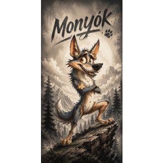   Monyók, a büszke hegymászó, B oszlop matricaszett autóra