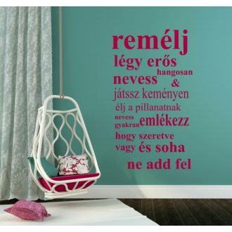 Iránytű az élethez, idézet falmatrica